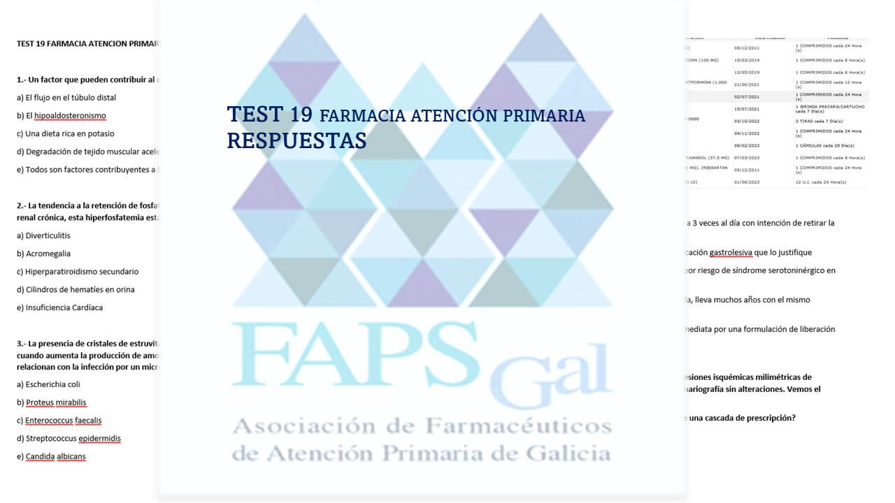 test oposiciones sergas y farmacia clínica