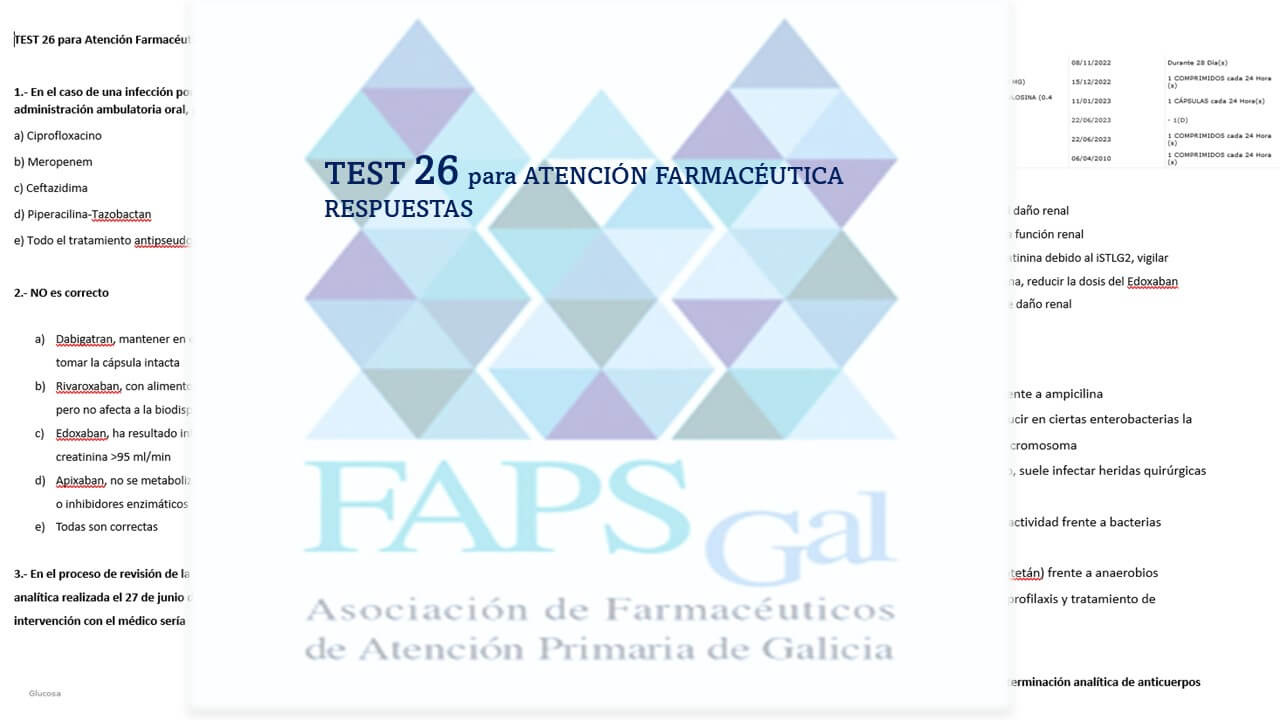 Formación Farmacia Atención Primaria. Capacitación Uso Racional del Medicamento y Atención Farmacéutica