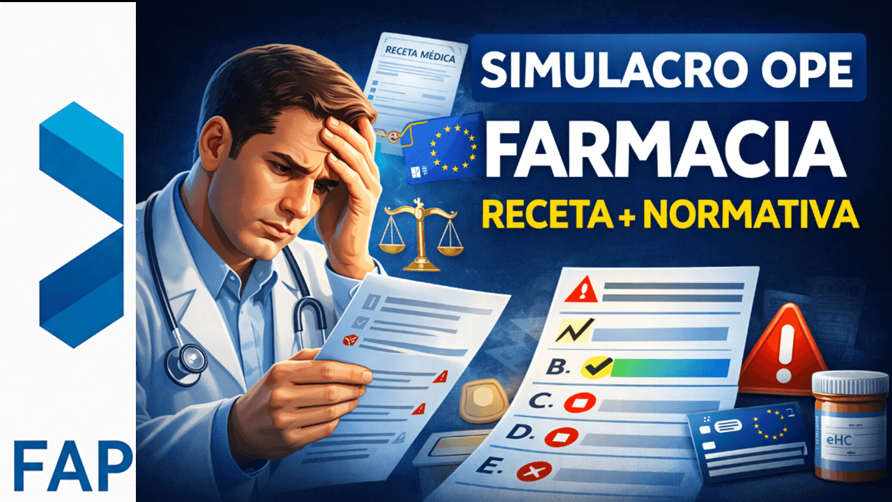 Simulacro OPE de Farmacia: receta electrónica, interoperabilidad y normativa sanitaria