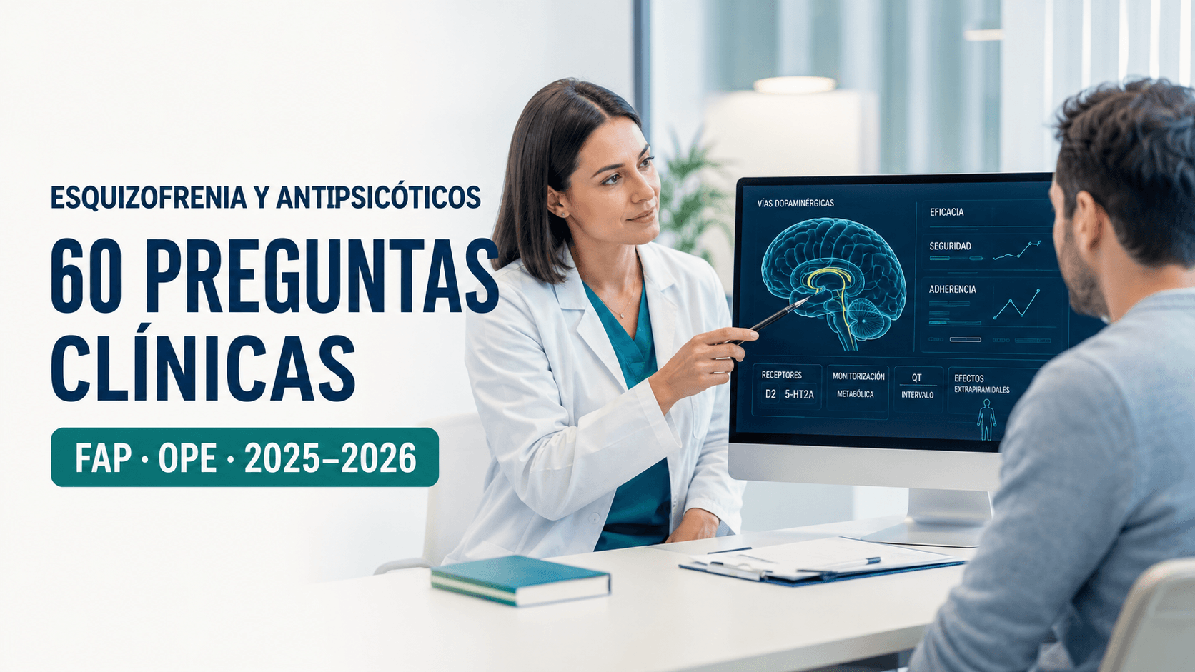 Esquizofrenia 2025-2026: 60 preguntas sobre estabilizadores del ánimo para Farmacia de Atención Primaria y OPE