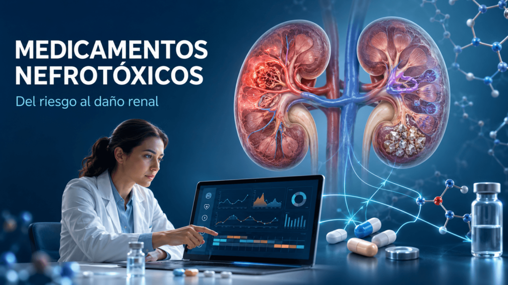 Medicamentos nefrotóxicos y prevención del daño renal desde Farmacia Clínica